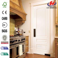 24 in. X 80 in. Palazzo Treviso Liso de 3 paneles Round Top Solid Core Primed compuesto Simple Prehung puerta interior